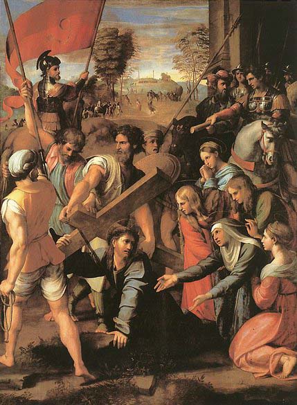 RAFFAELLO Sanzio Christ Falls on the Way to Calvary